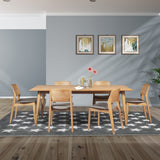 NNEDSZ Emilio 180cm Dining Table Scandinavian Style Solid Ash Wood Oak