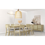 NNEDSZ Grevillea Dining Chair Set of 2 Solid Acacia Timber Wood Rattan Furniture -Brown