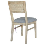 NNEDSZ Grevillea Dining Chair Set of 2 Solid Acacia Timber Wood Rattan Furniture -Brown