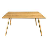 NNEDSZ Oscar 7pc Dining Set 150cm Table 6 Chair Fabric Seat Scandinavian Style