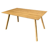 NNEDSZ Oscar 7pc Dining Set 150cm Table 6 Chair Fabric Seat Scandinavian Style