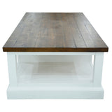 NNEDSZ Norah Coffee Table 130cm 2 Drawer Solid Acacia Timber Wood