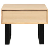 NNEDSZ Aconite Lamp Side Sofa End Table 60cm Solid Messmate Timber Wood - Natural