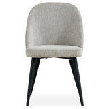 NNEDSZ Erin Dining Chair Set of 2 Fabric Seat with Metal Frame - Quartz