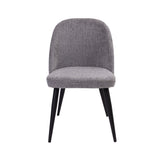 NNEDSZ Erin Dining Chair Set of 4 Fabric Seat with Metal Frame - Fog