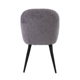 NNEDSZ Erin Dining Chair Set of 8 Fabric Seat with Metal Frame - Fog