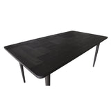 NNEDSZ Claire Dining Table 180cm Solid Oak Wood Home Dinner Furniture - Black