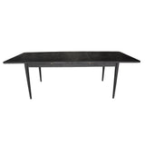 NNEDSZ Claire Dining Table Extendable 170-230cm Solid Oak Wood Furniture - Black