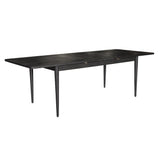 NNEDSZ Claire Dining Table Extendable 170-230cm Solid Oak Wood Furniture - Black