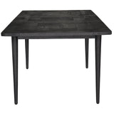 NNEDSZ Claire Dining Table Extendable 170-230cm Solid Oak Wood Furniture - Black