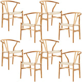 NNEDSZ Anemone  Set of 8 Wishbone Dining Chair Beech Timber Replica Hans Wenger Natural