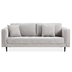 NNEDSZ Jolie 3 Seater Sofa Fabric Uplholstered Lounge Couch - Quartz