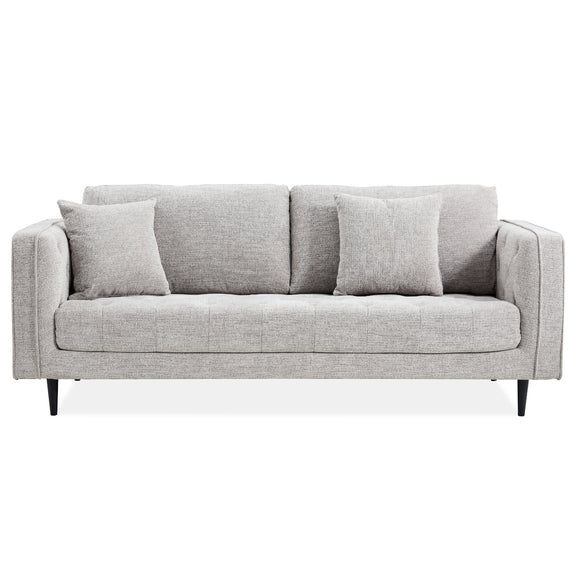 NNEDSZ Jolie 3 Seater Sofa Fabric Uplholstered Lounge Couch - Quartz