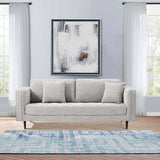 NNEDSZ Jolie 3 Seater Sofa Fabric Uplholstered Lounge Couch - Quartz