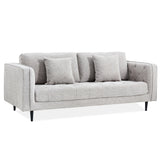 NNEDSZ Jolie 3 Seater Sofa Fabric Uplholstered Lounge Couch - Quartz
