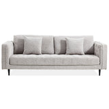 NNEDSZ Jolie XL Size 3 Seater Sofa Fabric Uplholstered Lounge Couch - Quartz