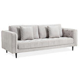 NNEDSZ Jolie XL Size 3 Seater Sofa Fabric Uplholstered Lounge Couch - Quartz