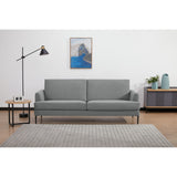 NNEDSZ Ariya 3 Seater Sofa Fabric Uplholstered Lounge Couch - Light Grey