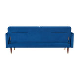 NNEDSZ Livia 3 Seater Sofa Bed Fabric Uplholstered Lounge Couch - Dark Blue