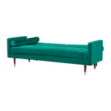 NNEDSZ Livia 3 Seater Sofa Bed Fabric Uplholstered Lounge Couch - Green