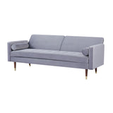 NNEDSZ Livia 3 Seater Sofa Bed Fabric Uplholstered Lounge Couch - Gey