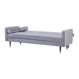 NNEDSZ Livia 3 Seater Sofa Bed Fabric Uplholstered Lounge Couch - Gey