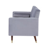 NNEDSZ Livia 3 Seater Sofa Bed Fabric Uplholstered Lounge Couch - Gey