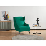 NNEDSZ Sylvia Accent Sofa Arm Chair Fabric Uplholstered Lounge Couch - Green
