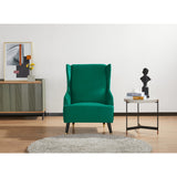 NNEDSZ Sylvia Accent Sofa Arm Chair Fabric Uplholstered Lounge Couch - Green