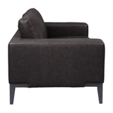 NNEDSZ 3 Seater Sofa Leather Upholstered Lounge - Chocolate
