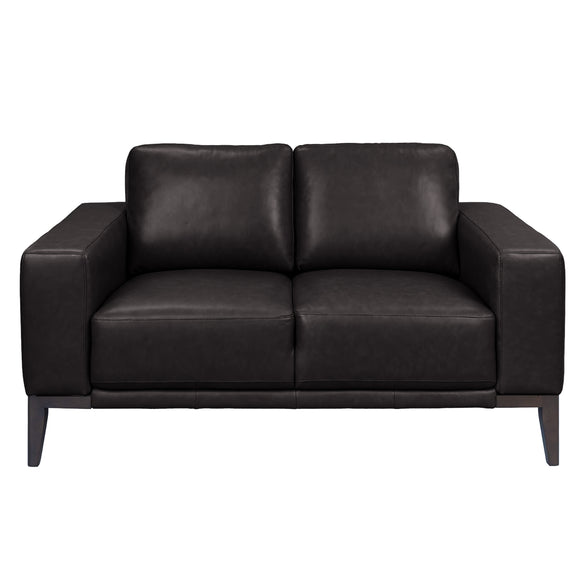 NNEDSZ 2 Seater Sofa Leather Upholstered Lounge - Chocolate
