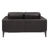 NNEDSZ 2 Seater Sofa Leather Upholstered Lounge - Chocolate