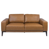 NNEDSZ 2 + 3 Seater Sofa Leather Upholstered Lounge Set - Tan