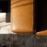 NNEDSZ 3 Seater Sofa Leather Upholstered Lounge - Tan