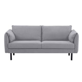 NNEDSZ Channel 3 Seater Fabric Sofa Lounge Couch Grey