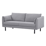 NNEDSZ Channel 3 Seater Fabric Sofa Lounge Couch Grey