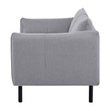 NNEDSZ Channel 3 Seater Fabric Sofa Lounge Couch Grey