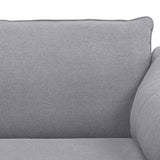 NNEDSZ Channel 3 Seater Fabric Sofa Lounge Couch Grey