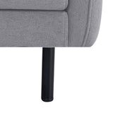 NNEDSZ Channel 3 Seater Fabric Sofa Lounge Couch Grey