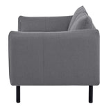 NNEDSZ Channel 3 Seater Fabric Sofa Lounge Couch Dark Grey