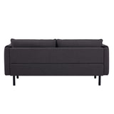 NNEDSZ Channel 3 Seater Fabric Sofa Lounge Couch Charcoal