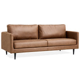 NNEDSZ Athena 2 + 3 Seater Sofa Fabric Uplholstered Lounge Couch - Saddle