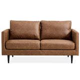 NNEDSZ Athena 2 + 3 Seater Sofa Fabric Uplholstered Lounge Couch - Saddle