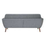 NNEDSZ Lilliana 3 Seater Sofa Fabric Uplholstered Lounge Couch - Light Grey