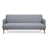 NNEDSZ Brianna 3 Seater Sofa Bed Fabric Uplholstered Lounge Couch - Light Grey
