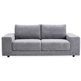 NNEDSZ Eliana 4 + 3 Seater Sofa Fabric Uplholstered Lounge Couch - Fog
