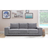 NNEDSZ Eliana 4 Seater Sofa Fabric Uplholstered Lounge Couch - Fog