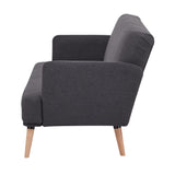 NNEDSZ Merlin 3 Seater Sofa Futon Bed Fabric Lounge Couch - Charcoal