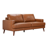 NNEDSZ Matilda 2 + 3 Seater Sofa Leather Upholstered Lounge Set - Tan