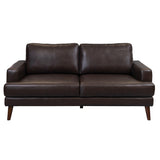 NNEDSZ Matilda 2 + 3 Seater Sofa Leather Upholstered Lounge Set - Chocolate